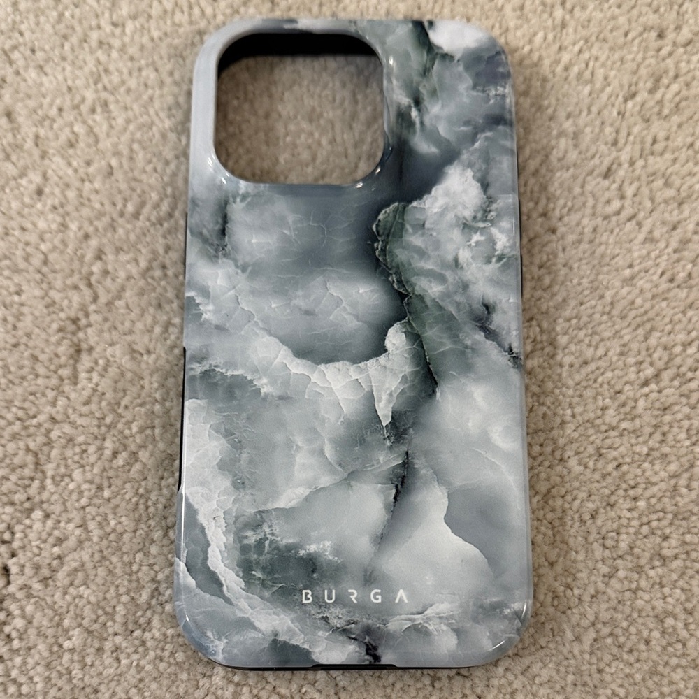 Burga Marble Phone Case - Black and Gray